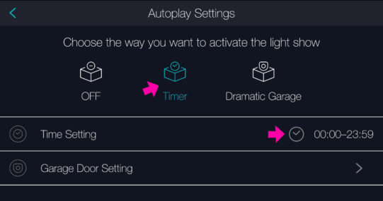 TapTap autoplay settings